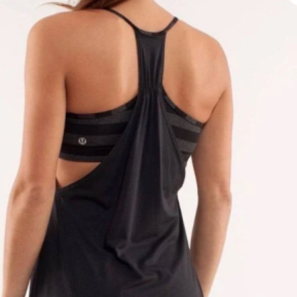 Lululemon No Limit Black Tank top Size 4 - Picture 2 of 9